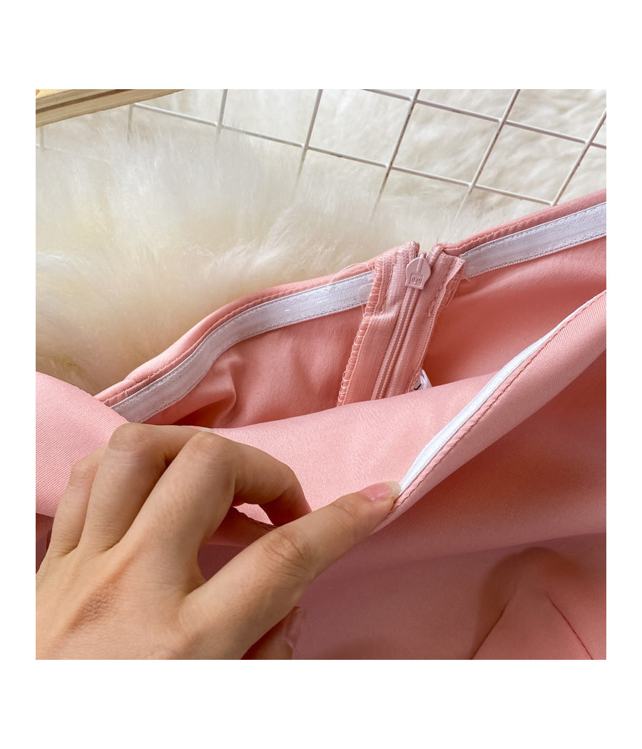 Baby Pink One Shoulder Bodycon Dress