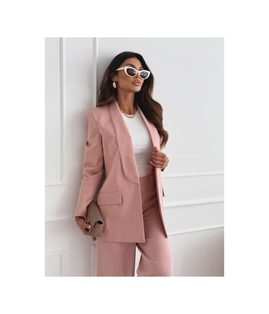 Pink Blazer and Pant Set