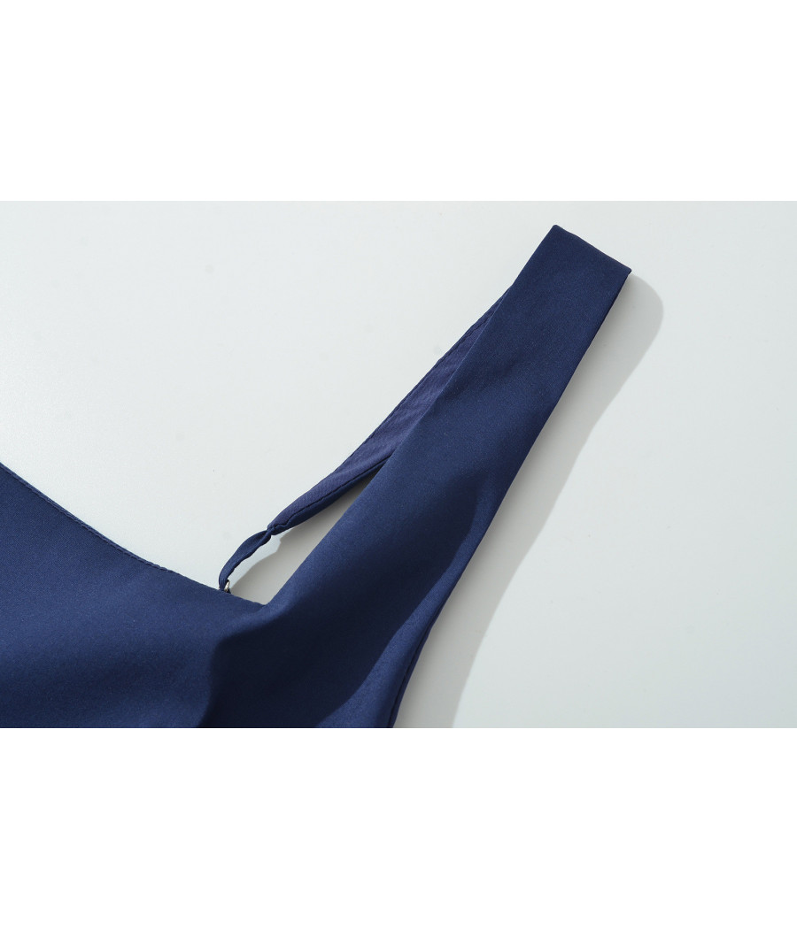 Navy Strap Corset Dress