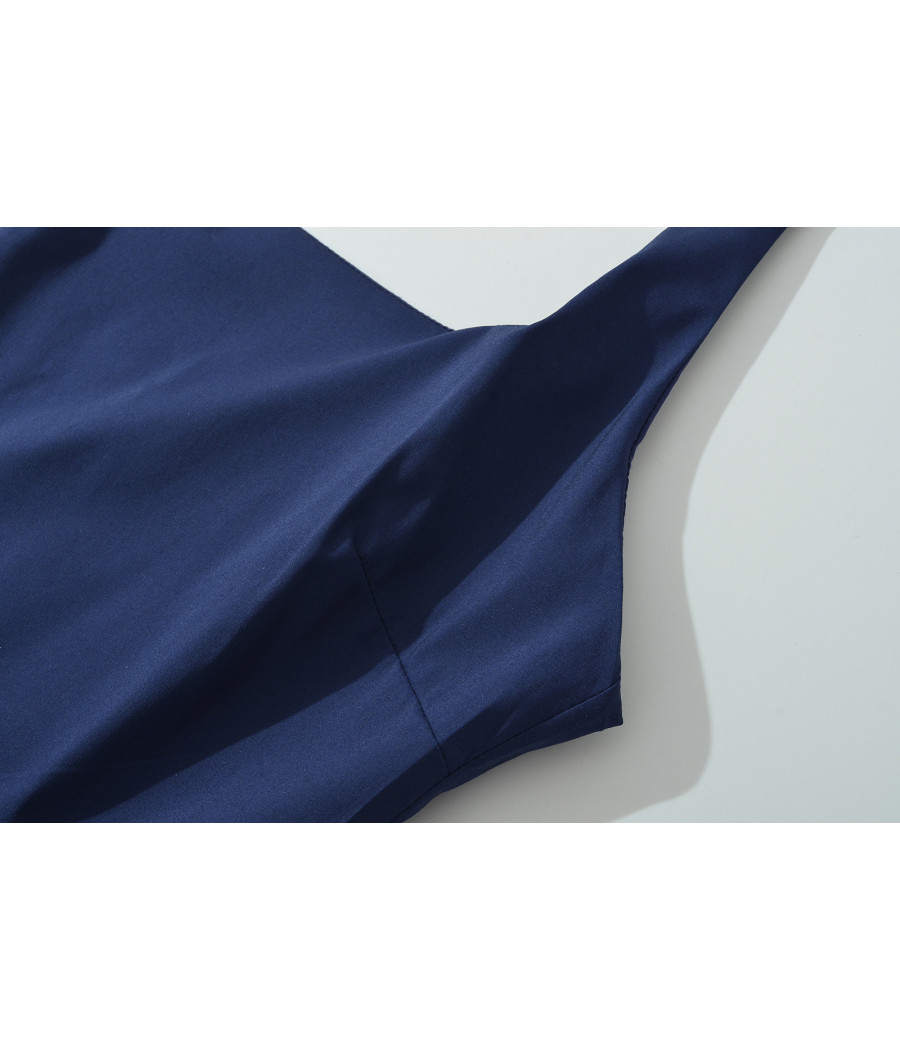 Navy Strap Corset Dress