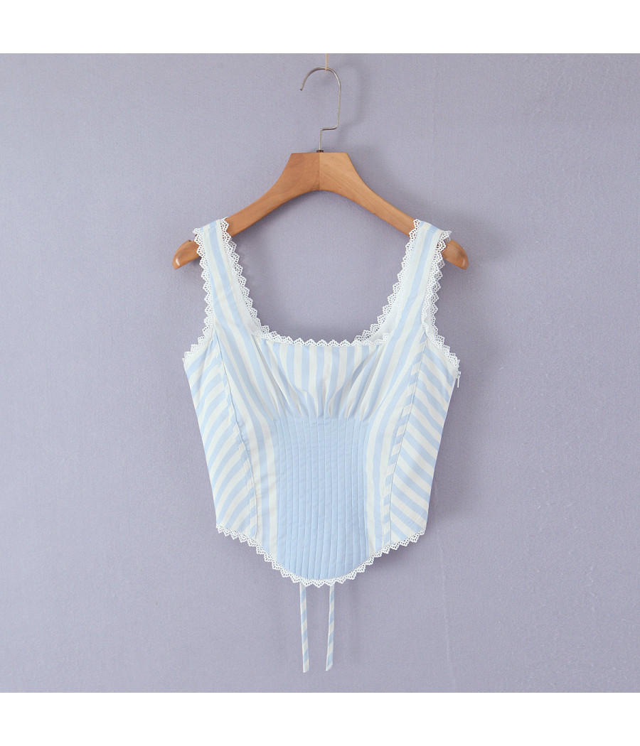 Blue Corset Top