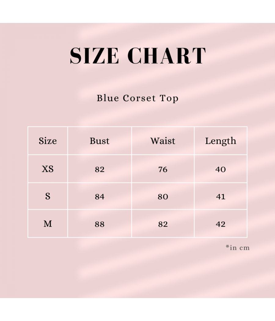 Blue Corset Top