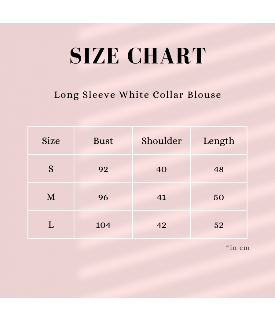 Long Sleeve White Collar Blouse